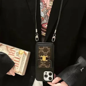 Celine Triomphe Monogram 卡包斜挎手机壳