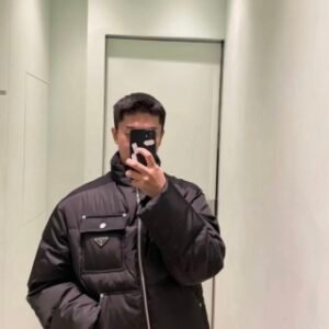 Prada Sleeveless‑Convertible Quilted Down Coat